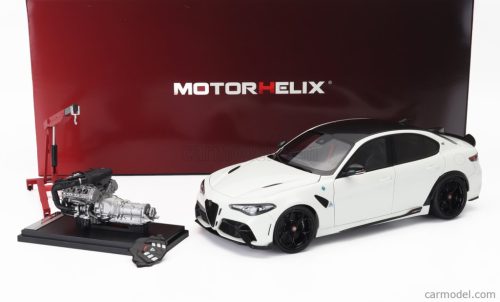 ALFA ROMEO  GIULIA GTA 2021 WITH ENGINE AND ACCESSORIES - FULL OPENINGS  BIANCO TROFEO WHITE MET