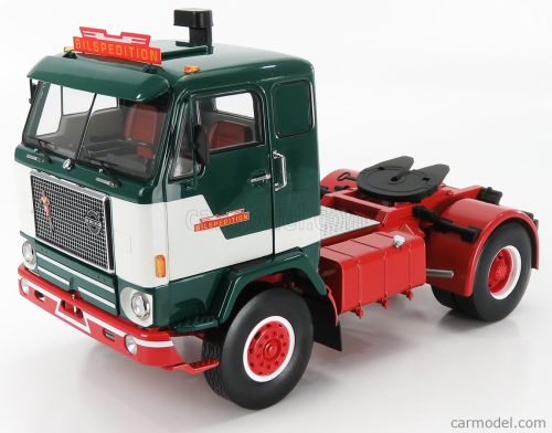 VOLVO  F88 TRACTOR TRUCK 2-ASSI BILSPEDITION 1971  GREEN WHITE RED