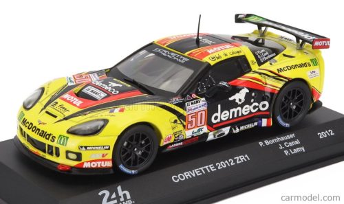 CHEVROLET  CORVETTE C6 ZR1 5.5L V8 TEAM LARBRE COMPETITION N 50 WINNER LMGTE-AM CLASS 24h LE MANS 2012 PATRICK BORNHAUSER - JULIEN CANAL - PEDRO LAMY  YELLOW BLACK RED