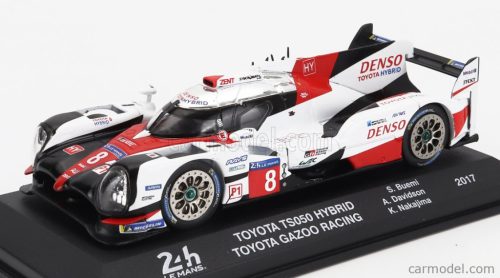 TOYOTA  TS050 HIBRID 2.4L TURBO V6 TEAM GAZOO RACING N 8 24h LE MANS 2017 SEBASTIEN BUEMI - KAZUKI NAKAJIMA - ANTHONY DAVIDSON  WHITE RED BLACK