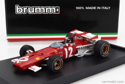 FERRARI  F1  312B N 12 WINNER GP AUSTRIAN 1970 JACKY ICKX - WITH DRIVER FIGURE  RED WHITE