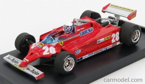 FERRARI  F1 126CK TURBO N 28 MONACO GP 1981 D.PIRONI - WITH DRIVER FIGURE