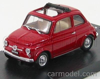 FIAT  500F TETTO APERTO - OPEN 1965  ROSSO MEDIO