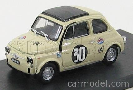 FIAT  500TV GIANNINI N 30 COPPA CARRI MONZA 1966 CAMPIONE D'ITALIA MAURIZIO ZANETTI  IVORY