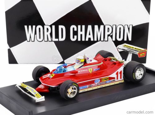 FERRARI  F1  312T4 N 11 WORLD CHAMPION WINNER MONZA ITALY GP 1979 JODY SCHECKTER - WITH DRIVER FIGURE  RED