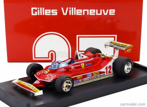 FERRARI  F1  312T4 N 12 2nd GP FRENCH GP 1979 GILLES VILLENEUVE  RED