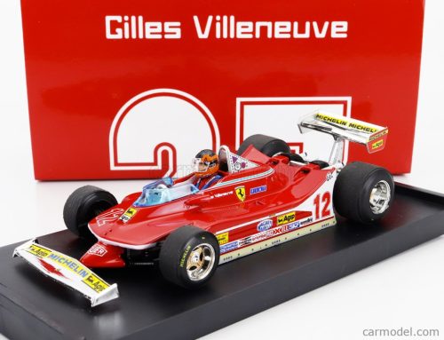 FERRARI  F1  312T4 N 12 WINNER USA OVEST GP 1979 GILLES VILLENEUVE - WITH DRIVER FIGURE  RED