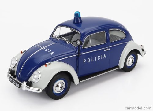 VOLKSWAGEN  BEETLE KAFER MAGGIOLINO PORTUGAL POLICIA POLICE 1974  BLUE WHITE