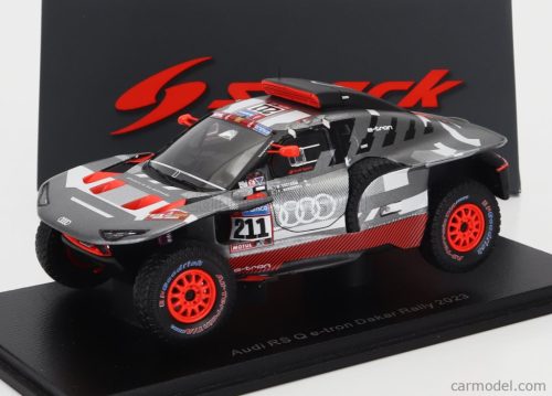 AUDI  Q E-TRON RS TEAM AUDI SPORT N 211 RALLY DAKAR 2023 MATTIAS EKSTROM - EMIL BERGKVIST  GREY SILVER BLACK