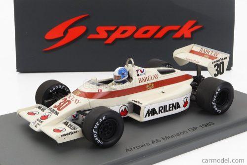 ARROWS  F1  A6 N 30 MONACO GP 1983 CHICO SERRA  WHITE RED