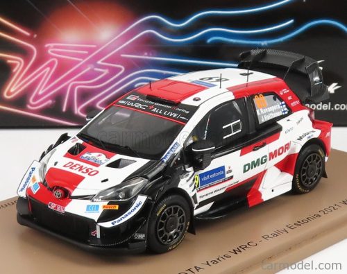 TOYOTA  YARIS WRC TEAM TOYOTA GAZOO RACING WRT N 69 WINNER RALLY ESTONIA 2021 K.ROVANPERA - J.HALTTUNEN  WHITE RED BLACK