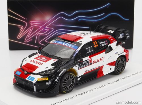 TOYOTA  YARIS GR HYBRID RALLY1 TEAM TOYOTA GAZOO RACING WRT N 33 4th RALLY MONTECARLO 2023 E.EVANS - S.MARTIN  WHITE RED BLACK