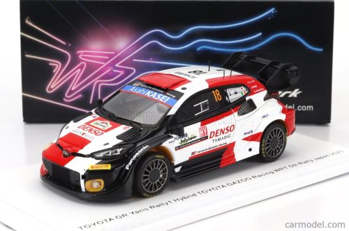 TOYOTA  YARIS GR HYBRID RALLY1 TEAM TOYOTA GAZOO RACING WRT N 18 5th RALLY JAPAN 2023 T-KATSUTA - AARON JOHNSTON  WHITE RED BLACK