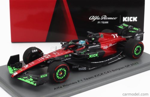 ALFA ROMEO  F1  C43 TEAM ORLEN N 77 BELGIUM GP 2023 VALTTERI BOTTAS  BLACK RED GREEN