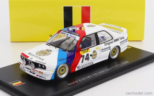 BMW  3-SERIES (E30) M3 TEAM BMW MOTORSPORTS N 74 24h SPA ETCC 1988 ELLEN LOHR - FRANK SCHMICKLER - MICHAEL BARTELS  WHITE RED BLUE