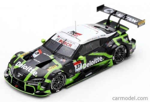 TOYOTA  SUPRA GR TEAM DELOITTE N 37 GT500 CLASS SUPER GT 2024 GIULIANO ALESI - UKYO SASAHARA  BLACK GREEN WHITE