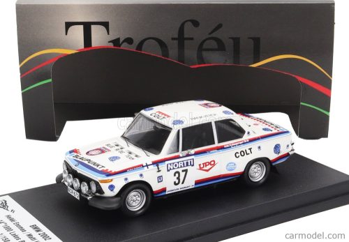 BMW  2002 (night version) N 37 RALLY 1000 LAKES 1974 HEIKKI ENOMAA - MATTI HANKAVAARA  WHITE BLUE RED