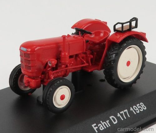 FAHR  D177 TRACTOR 1958 - CON VETRINA - WITH SHOWCASE  ORANGE