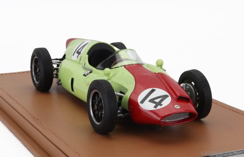 COOPER  F1  T51 N 14 BRITISH GP 1960 OLIVIER GENDEBIEN  LIGHT GREEN RED