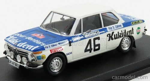 BMW  2002ti N 46 RALLY MONTECARLO 1973 R.HAINBACH - W.BIEBINGER  WHITE BLUE