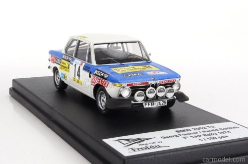 BMW  2002 Tii (night version) N 14 RALLY TAP 1974 GEORG FISCHER - HARALD GOTTLIEB  BLUE WHITE