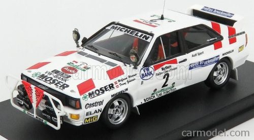 AUDI  QUATTRO N 2 6th RALLY BANDAMA 1986 W-WIEDNER - F-ZEHETNER  WHITE RED