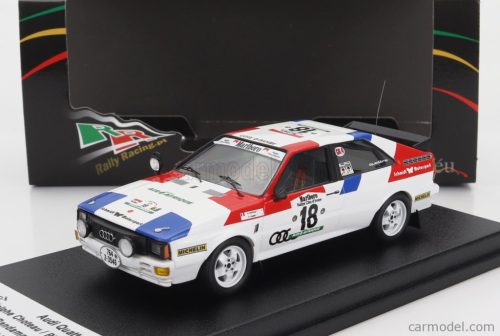 AUDI  QUATTRO N 18 RALLY BANDAMA 1981 A-CHOTEAU - P-Y-BUREL  WHITE RED BLUE