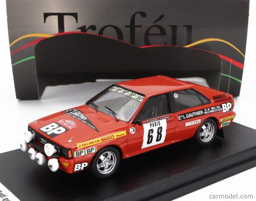 AUDI  QUATTRO (night version) N 68 RALLY MONTECARLO 1982 GUY CHASSEUIL - CHRISTIAN BARON  RED