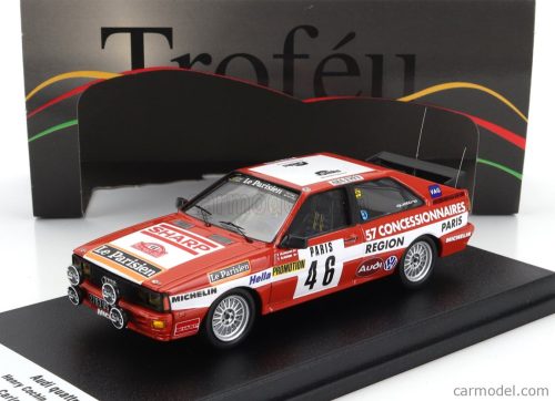 AUDI  QUATTRO (night version) N 46 RALLY MONTECARLO 1982 HENRY COCHIN - MORIN  RED WHITE