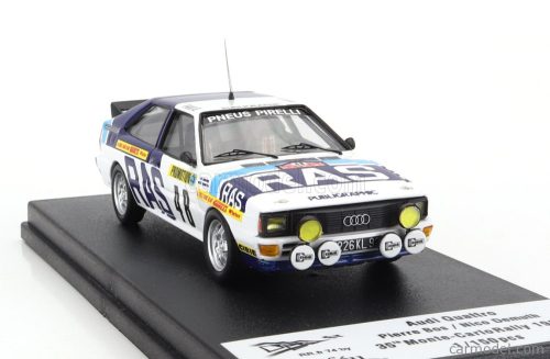 AUDI  QUATTRO (night version) N 48 RALLY MONTECARLO 1983 PIERRE BOS - NICO DEMUTH  WHITE 2 TONE BLUE