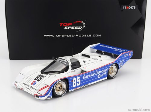 PORSCHE  962 2.8L TURBO N 85 TEAM BUD BAYSIDE DISPOSAL RACING WINNER IMSA 300km LAGUNA SECA 1987 KLAUS LUDWIG  WHITE BLUE