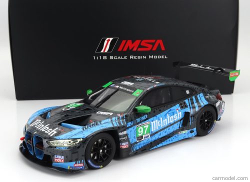 BMW  4-SERIES M4 GT3 TEAM TURNER MOTORSPORT N 97 2nd IMSA GTD CLASS LAGUNA SECA 2023 B.AUBERLEN - J.EDWARDS - B.SPENGLER - C.HULL  BLUE BLACK