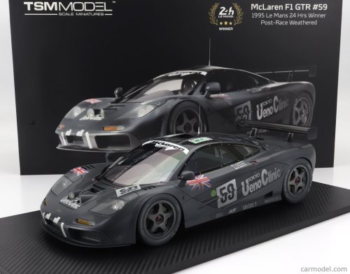 McLAREN  F-1 GTR BMW V12 TEAM KOKUSAI KAIHATSU RACING N 59 ( AFTER RACE WEATHERED) WINNER 24h LE MANS 1995 Y.DALMAS - M.SEKIYA - J.J.LEHTO  DARK GREY MET