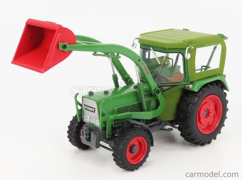 FENDT  FARMER 5S 4WD TRACTOR WITH FRONT LOADER 1975  GREEN RED