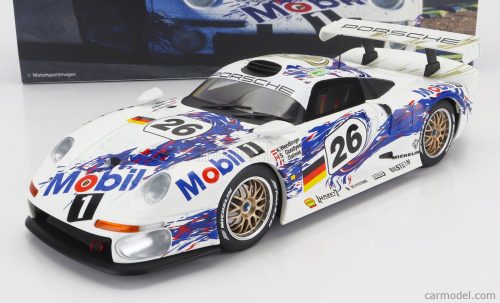 PORSCHE   911 GT1 3.2L TURBO TEAM PORSCHE AG MOBIL1 N 26 3rd 24h LE MANS 1996 Y.DALMAS -  K.WENDLINGER - S.GOODYEAR   WHITE BLUE