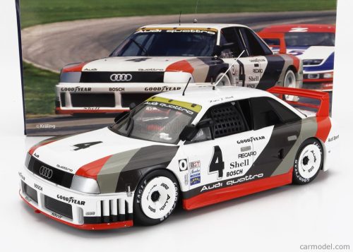 AUDI  90 QUATTRO TEAM AUDI SPORT N 4 2nd PORTLAND IMSA 1989 HANS JOACHIM STUCK  WHITE GREY RED