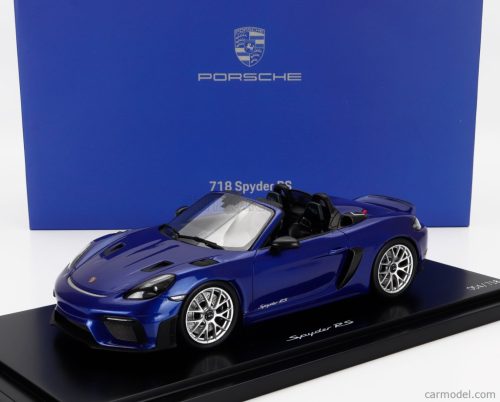 PORSCHE  718 (982) SPIDER RS 2024 - CON VETRINA - WITH SHOWCASE  BLUE