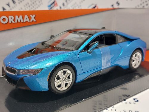 BMW i8 coupe 2018 - kék - Motormax modellautó 1:24