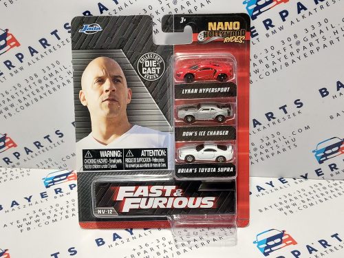 Fast & Furious 3 darabos szett - NV-12 Jada Toys kisautó