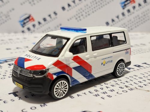 Volkswagen VW T6 T6.1 Transporter rendőr busz (2020) - Bburago - 1:43