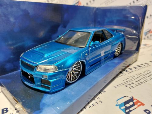 Nissan Skyline GT-R R34 - Fast&Furious -  Halálos Iramban - Brian's Skyline -  Jada - 1:24