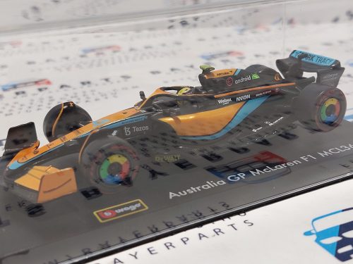 McLaren F1 MCL36 #4 (2022) Australian GP - Lando Norris - PILÓTÁVAL -  Bburago - 1:43