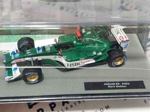 Jaguar R4 F1 #14 (2003) - Mark Webber -  Altaya - 1:43 - repedt vitrinnel