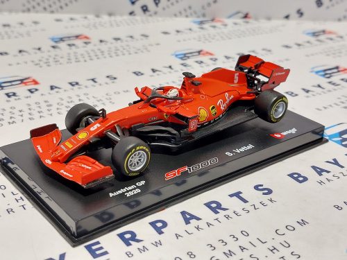 Ferrari - F1 Team Scuderia Ferrari (2020) - Ausztrál GP - Sebastian Vettel - pilótával - Bburago - 1:43 1/43 modellautó modell autó