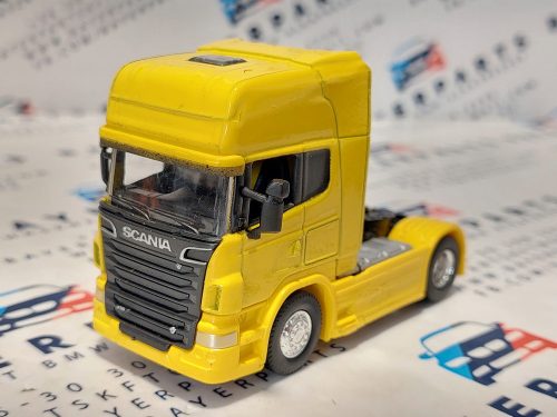 Scania R730 V8 Tractor Truck 2-Assi (2011) - sárga -  Welly - 1:64