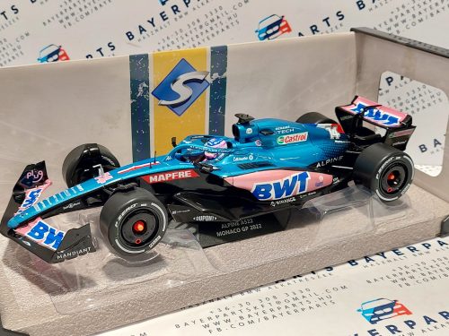 Alpine A522 F1 #14 (2022) - Monaco GP - Fernando Alonso -  Solido - 1:18