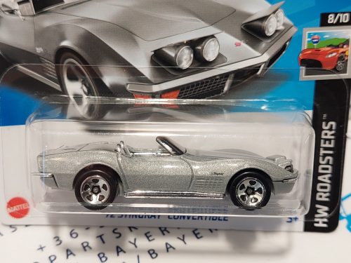 HW Roadsters - 8/10 - '72 Chevrolet Corvette Stingray Convertible -  Hotwheels - 1:64