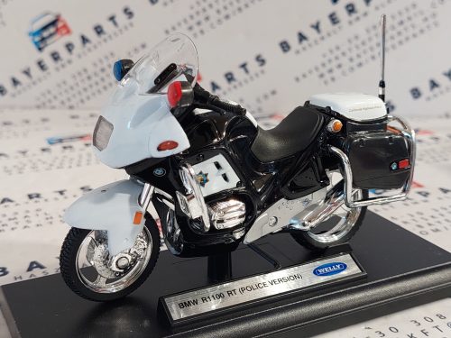 BMW R1100 RT rendőrmotor - police -  Welly - 1:18 1/18 modellautó modell motor