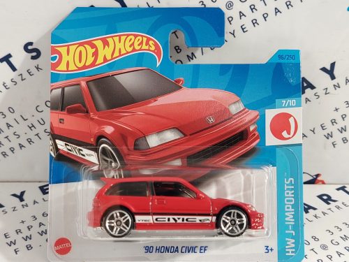 HW J-Imports - 7/10 - Honda Civic EF (1990) -  Hotwheels - 1:64