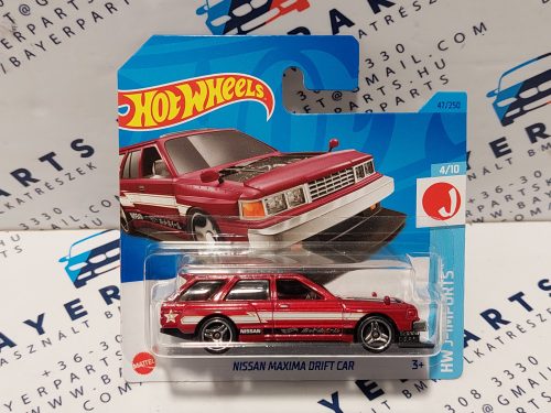 HW J-Imports - 4/10 - Nissan Maxima Drift Car -  Hotwheels - 1:64